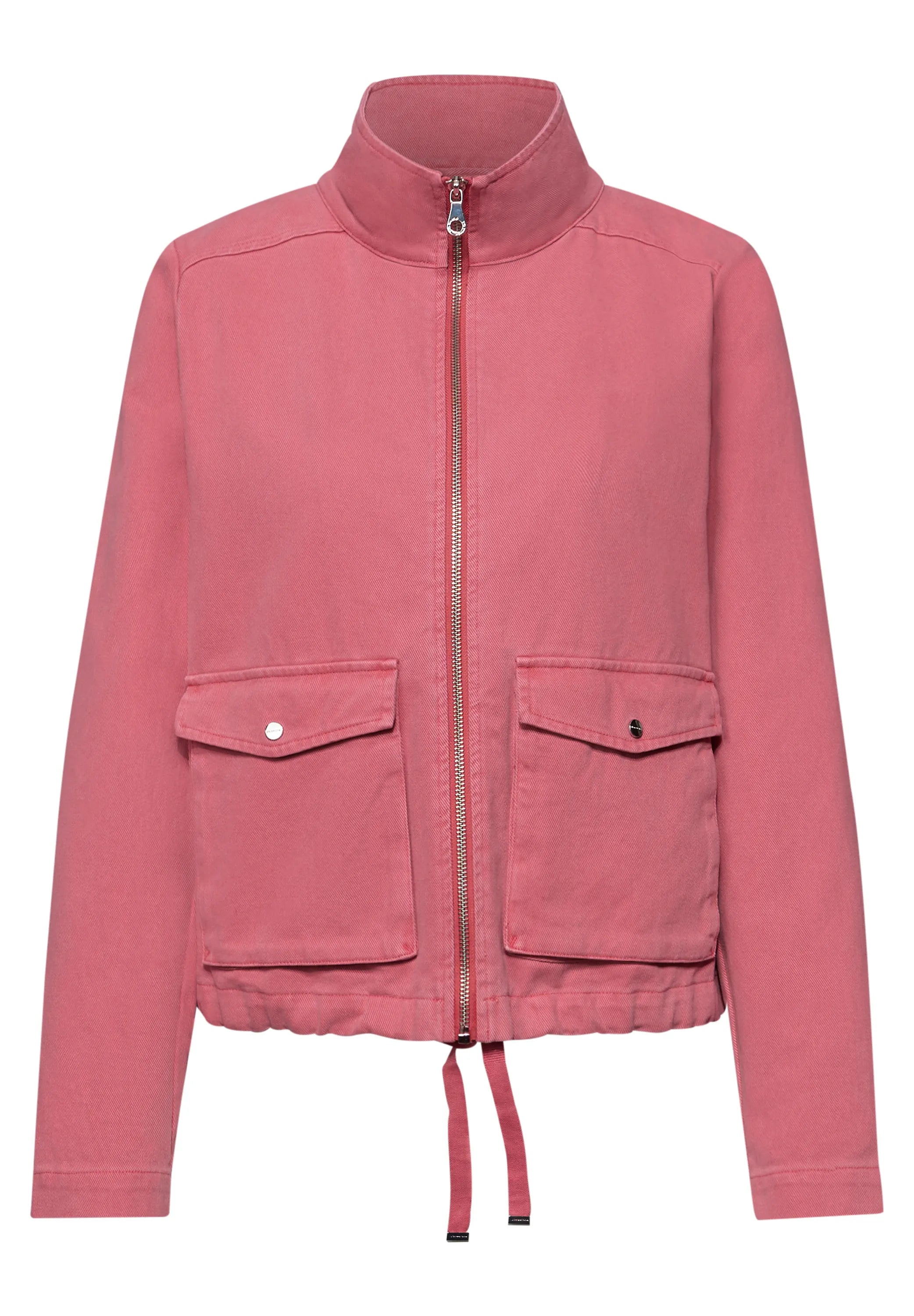 Baumwolljacke mit Stehkragen