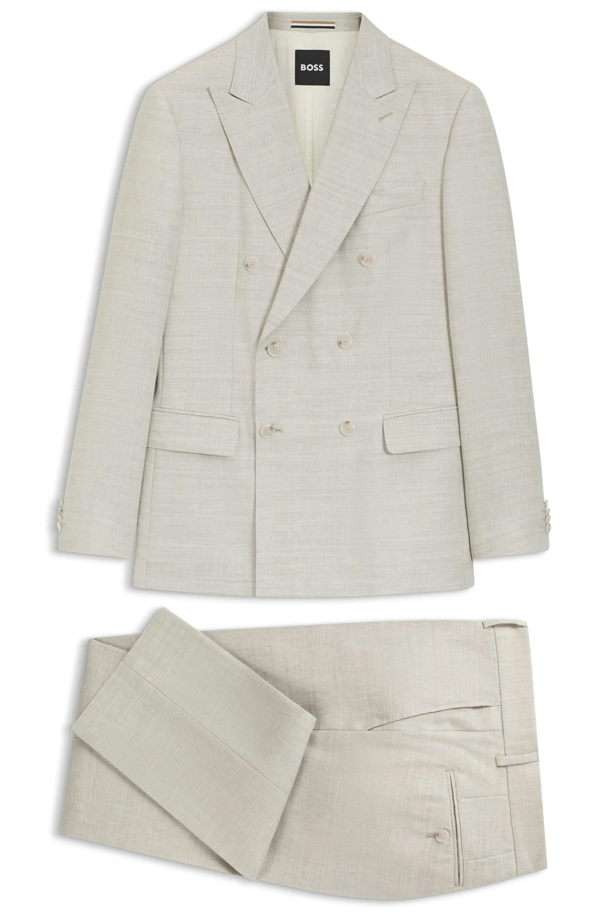 Anzug Slim Fit aus Leinenmix