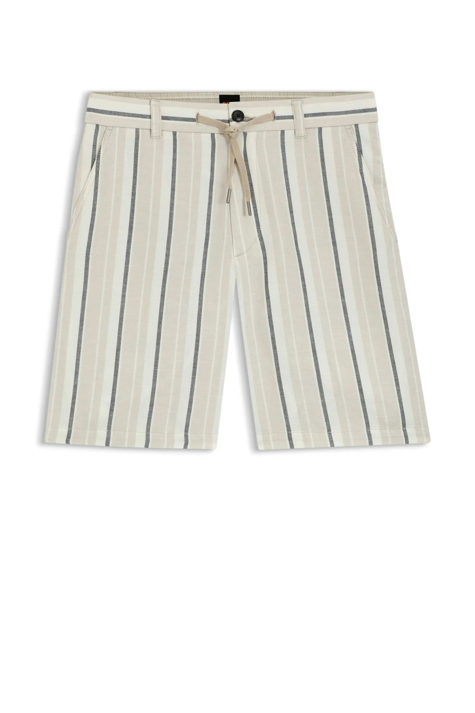 Chino-Shorts aus Leinenmix