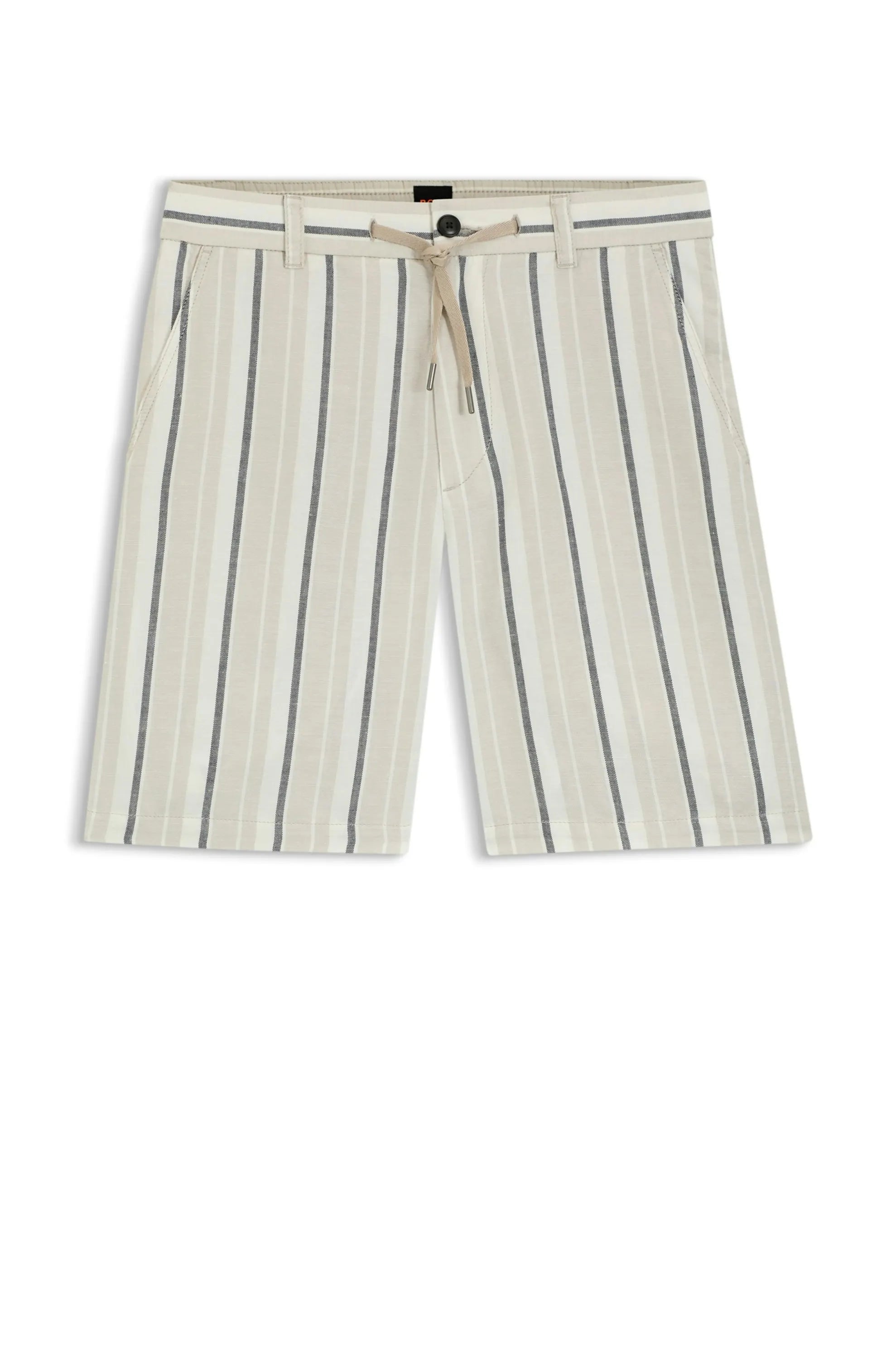 Chino-Shorts aus Leinenmix