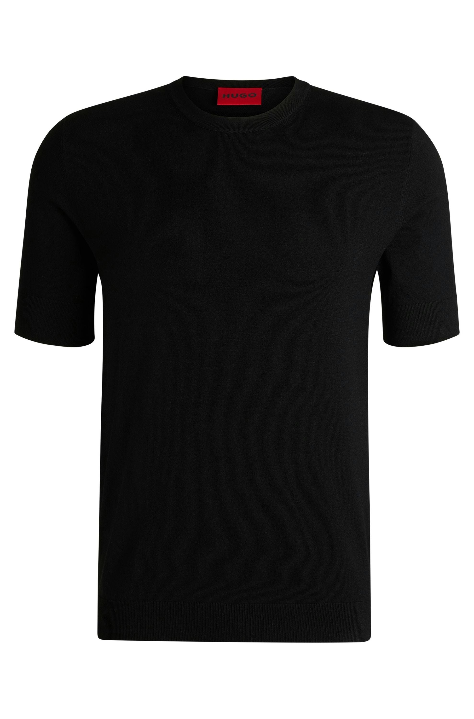 Strick-T-Shirt aus Viskosemix