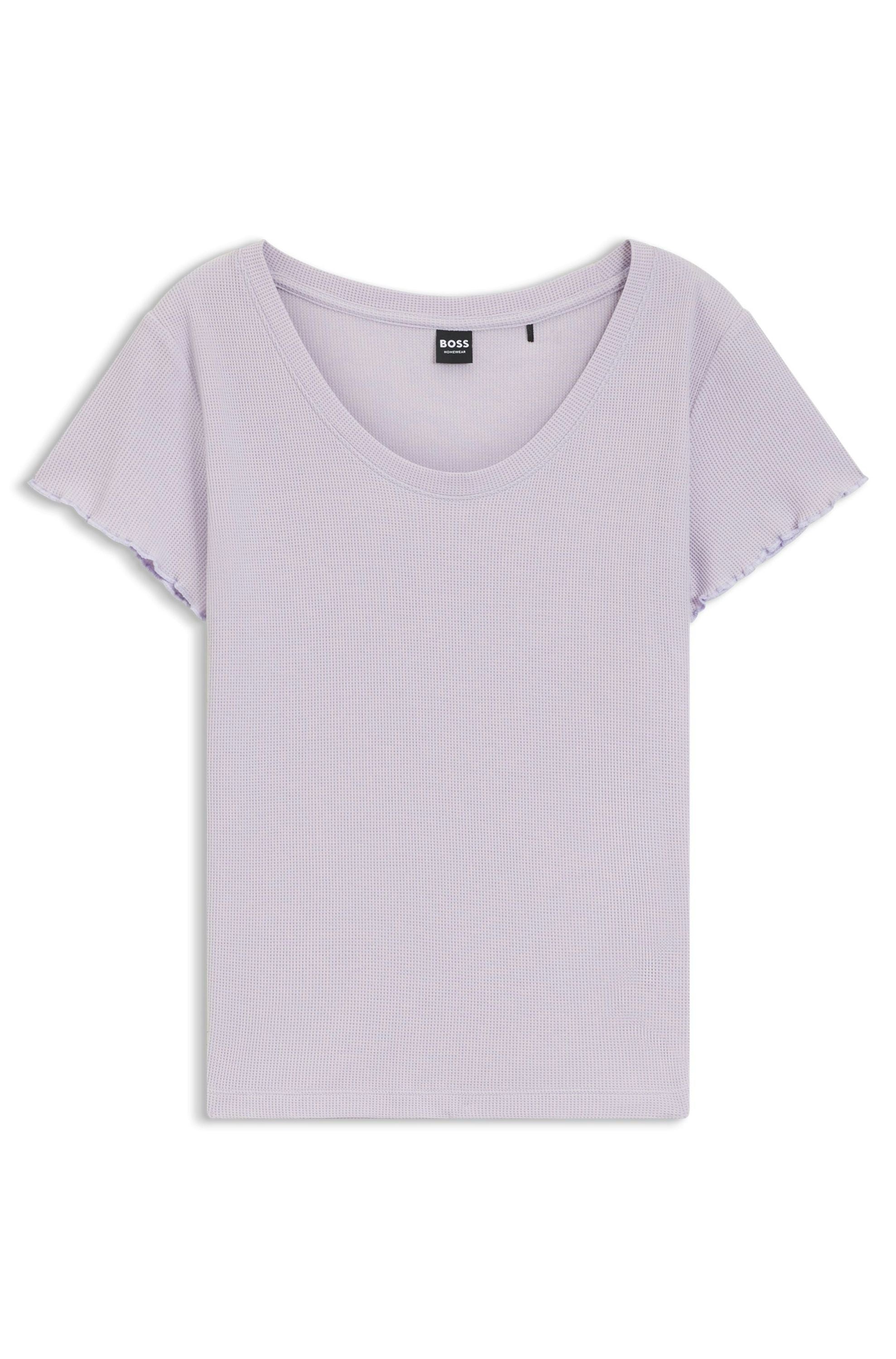 T-Shirt COZY mit Waffelstruktur