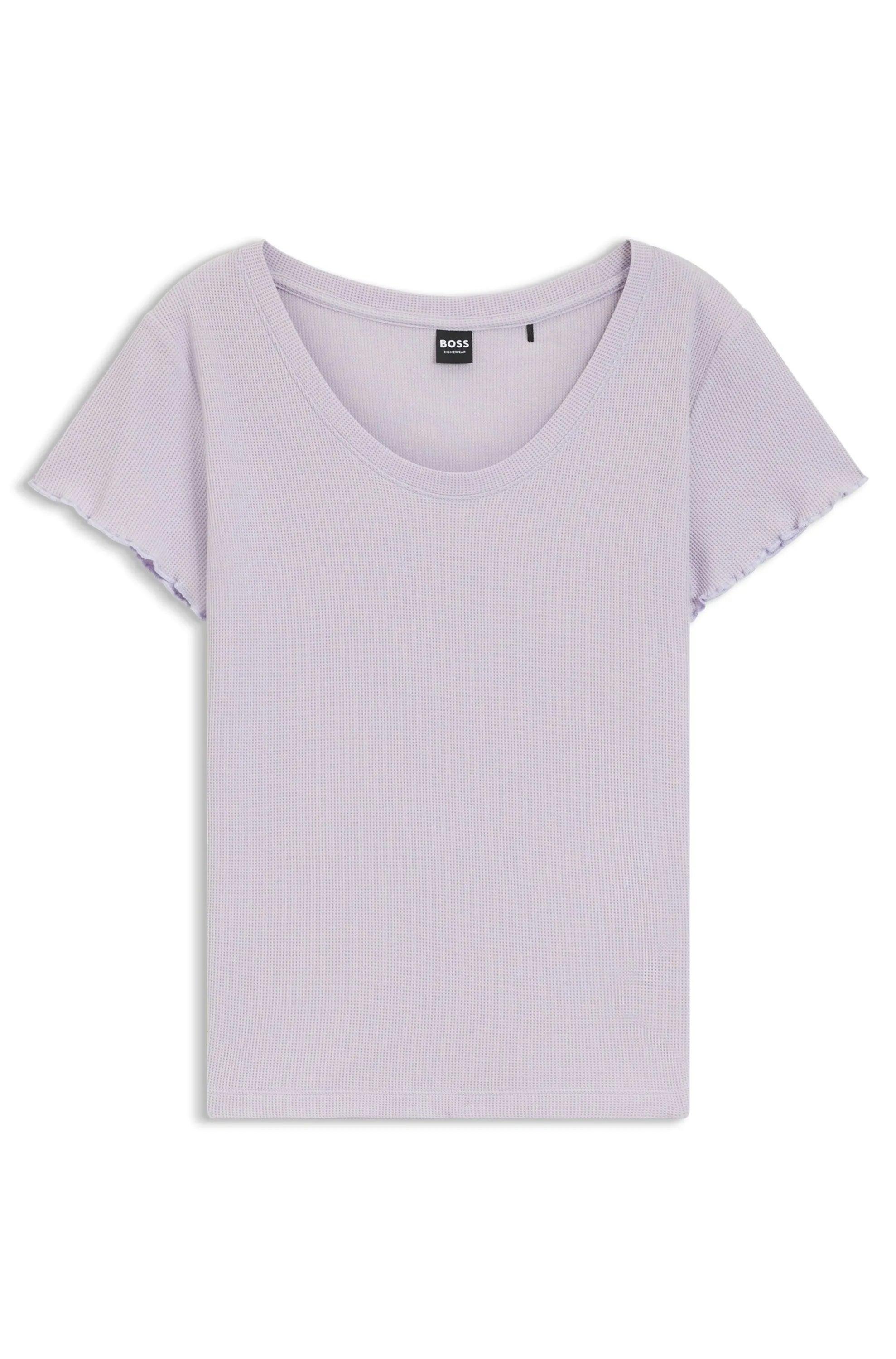 T-Shirt COZY mit Waffelstruktur