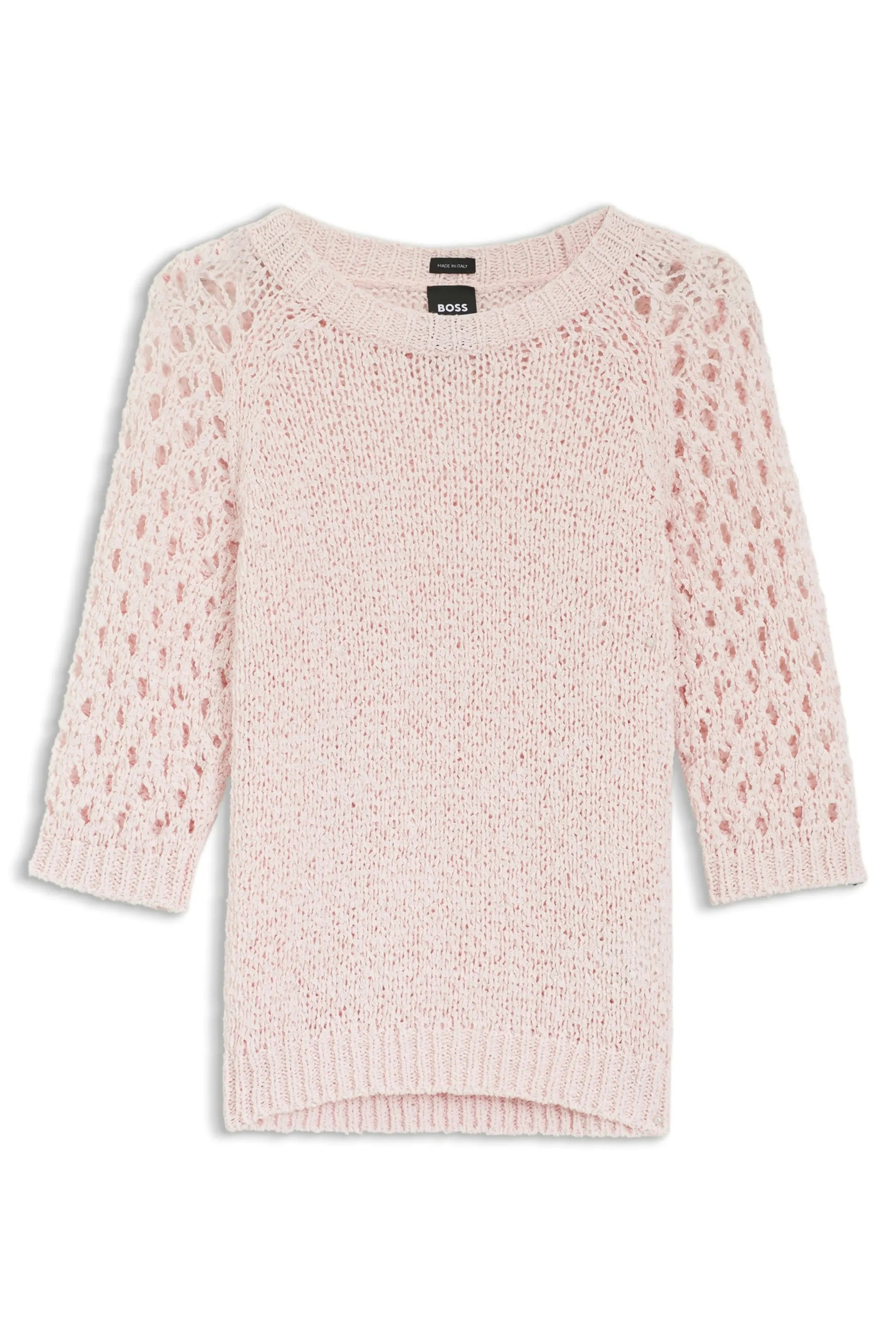 Strickpullover FANUKA mit Lochmuster-Ärmeln