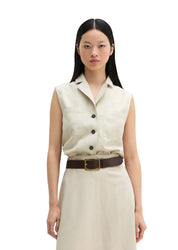 Leinenweste Regular Fit