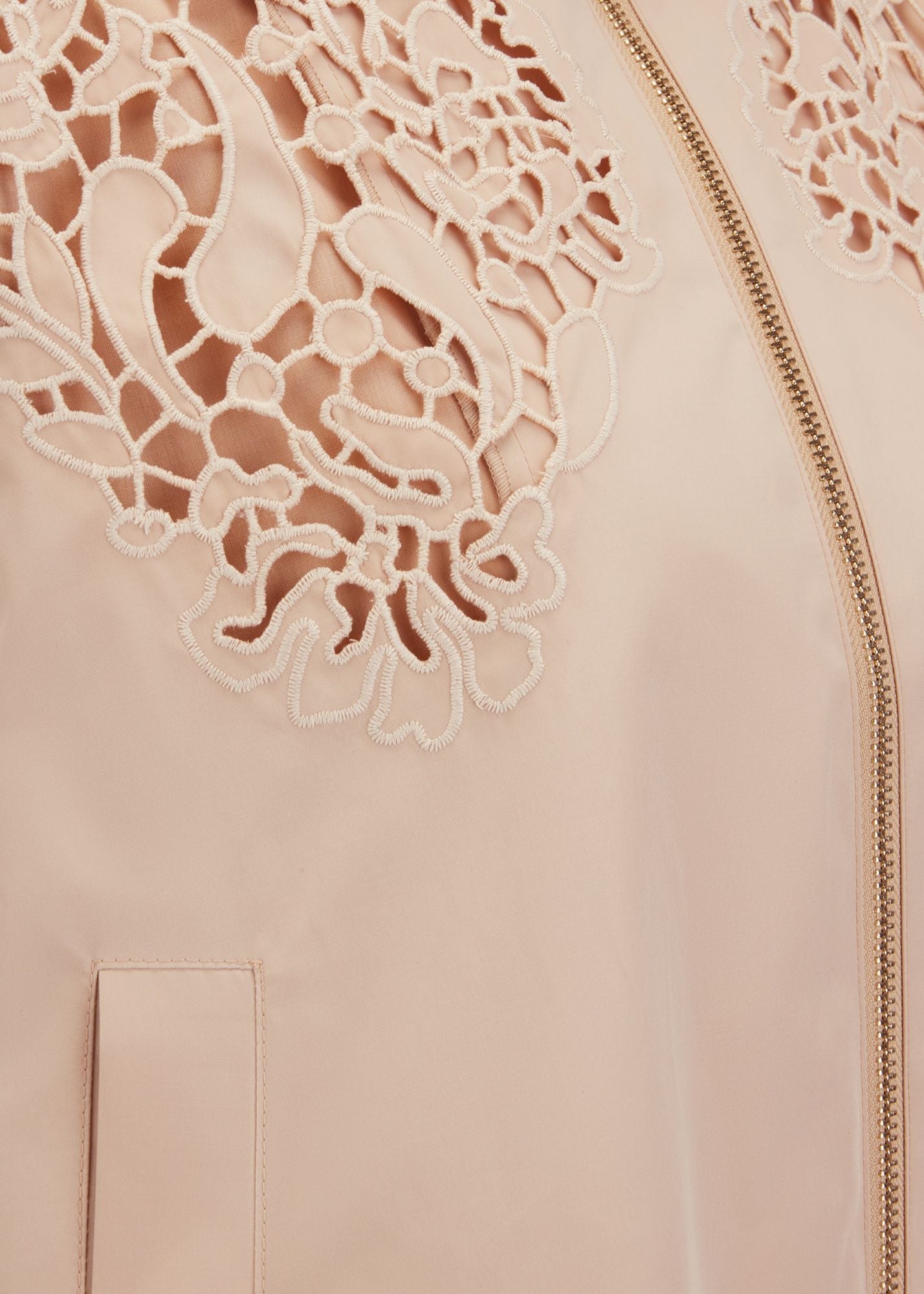 Blouson-Jacke mit Lochstick-Detail