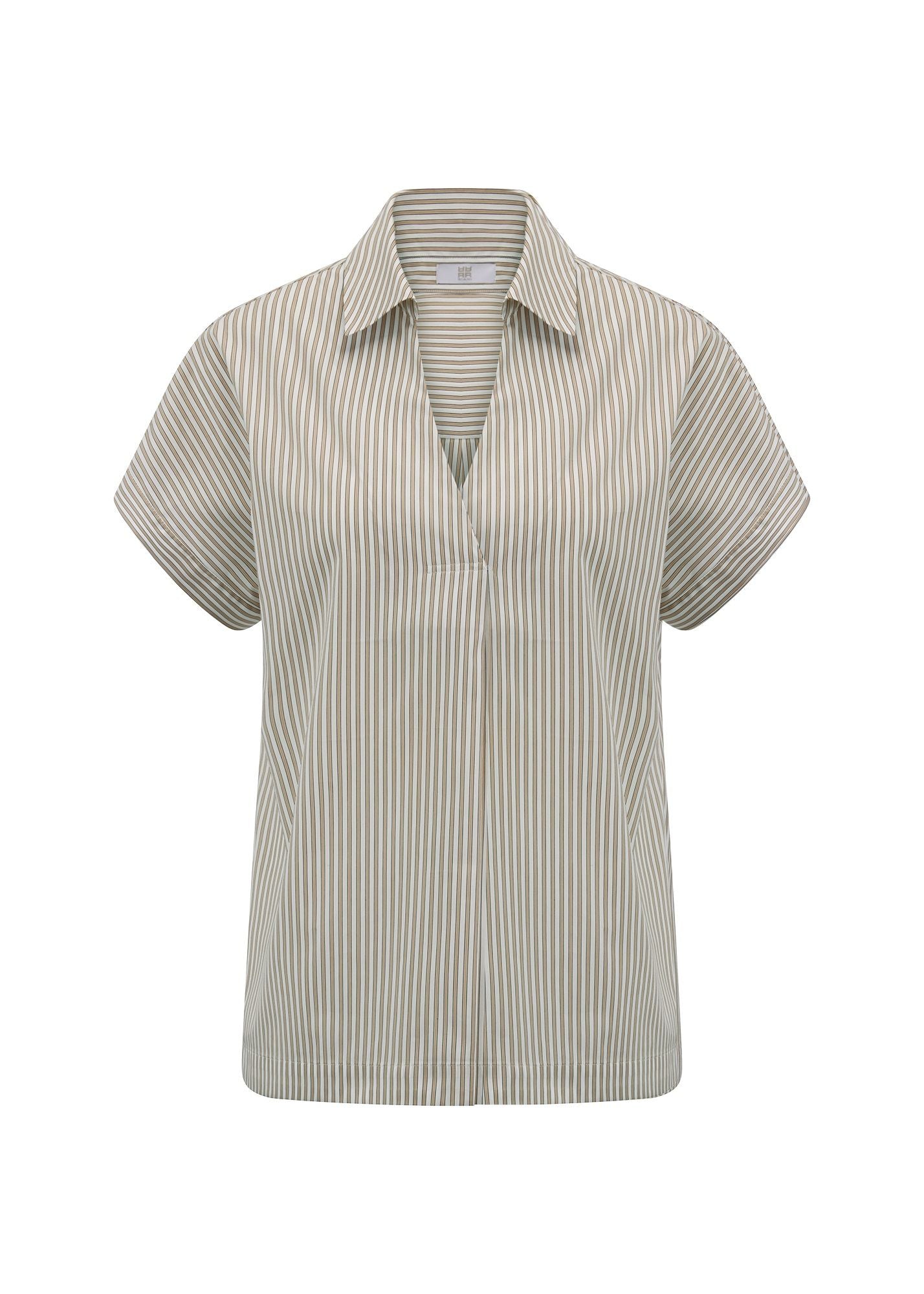 Bluse gestreift mit V-Ausschnitt