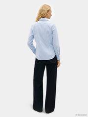 Bluse gestreift aus Baumwolle