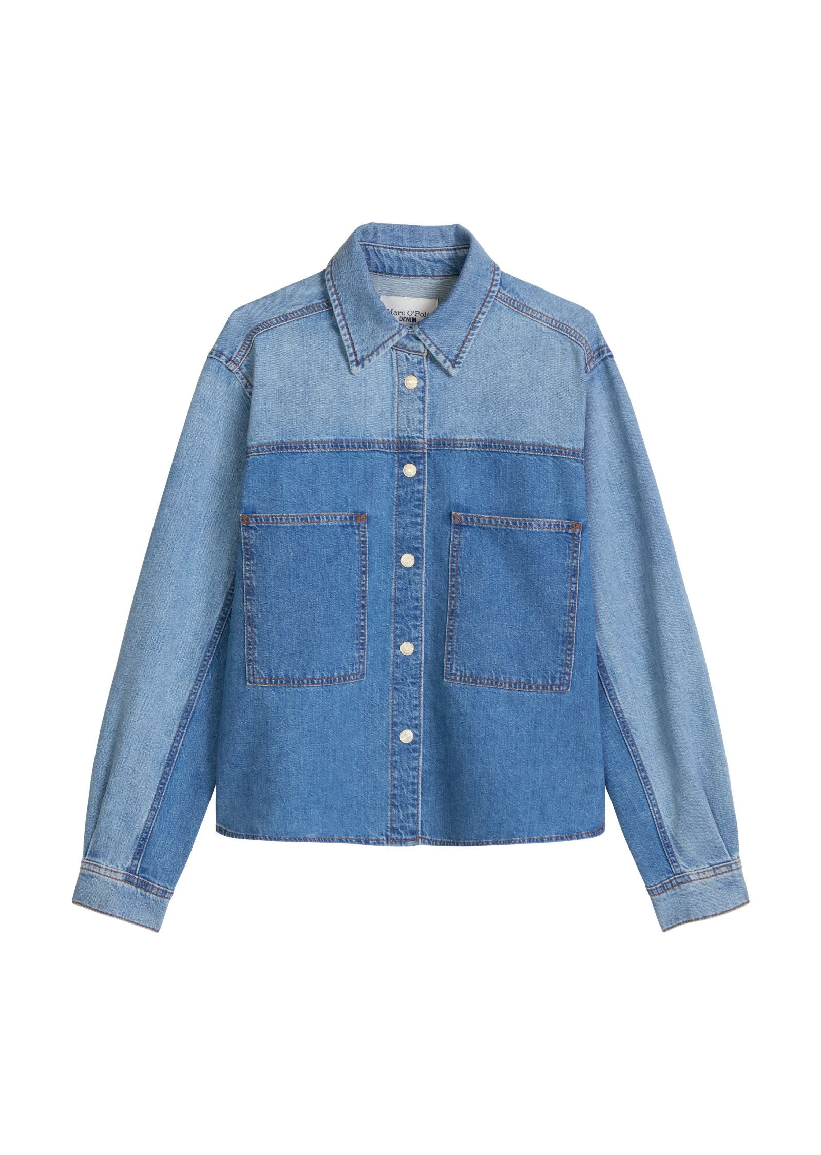 Jeansbluse aus Baumwolle