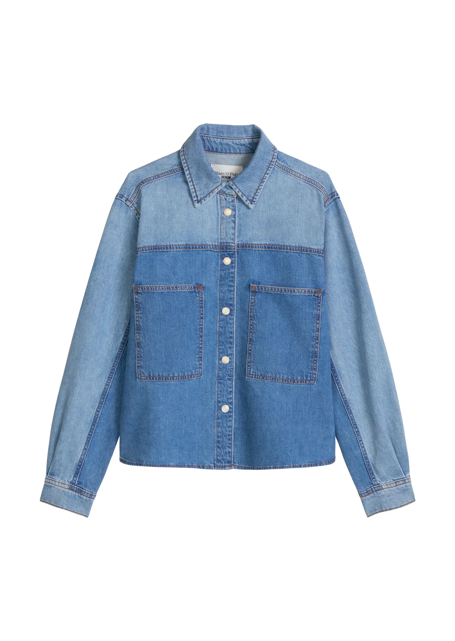 Jeansbluse aus Baumwolle
