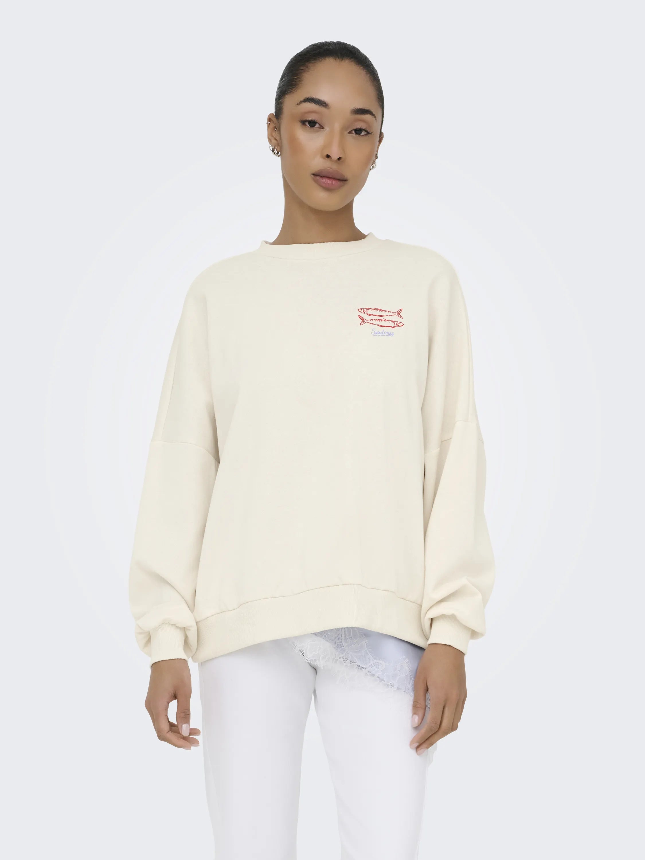 Sweatshirt ONLDEBORAH aus Baumwollmix
