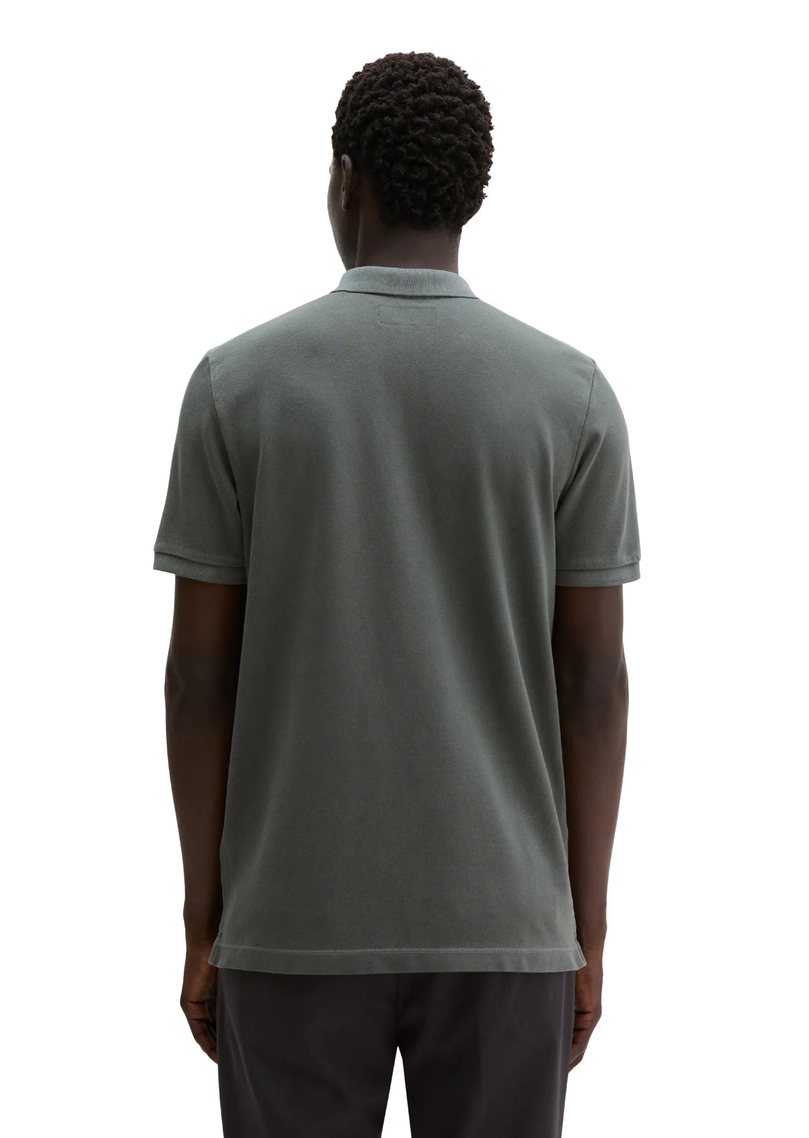 Poloshirt Piqué shaped  garment-dyed