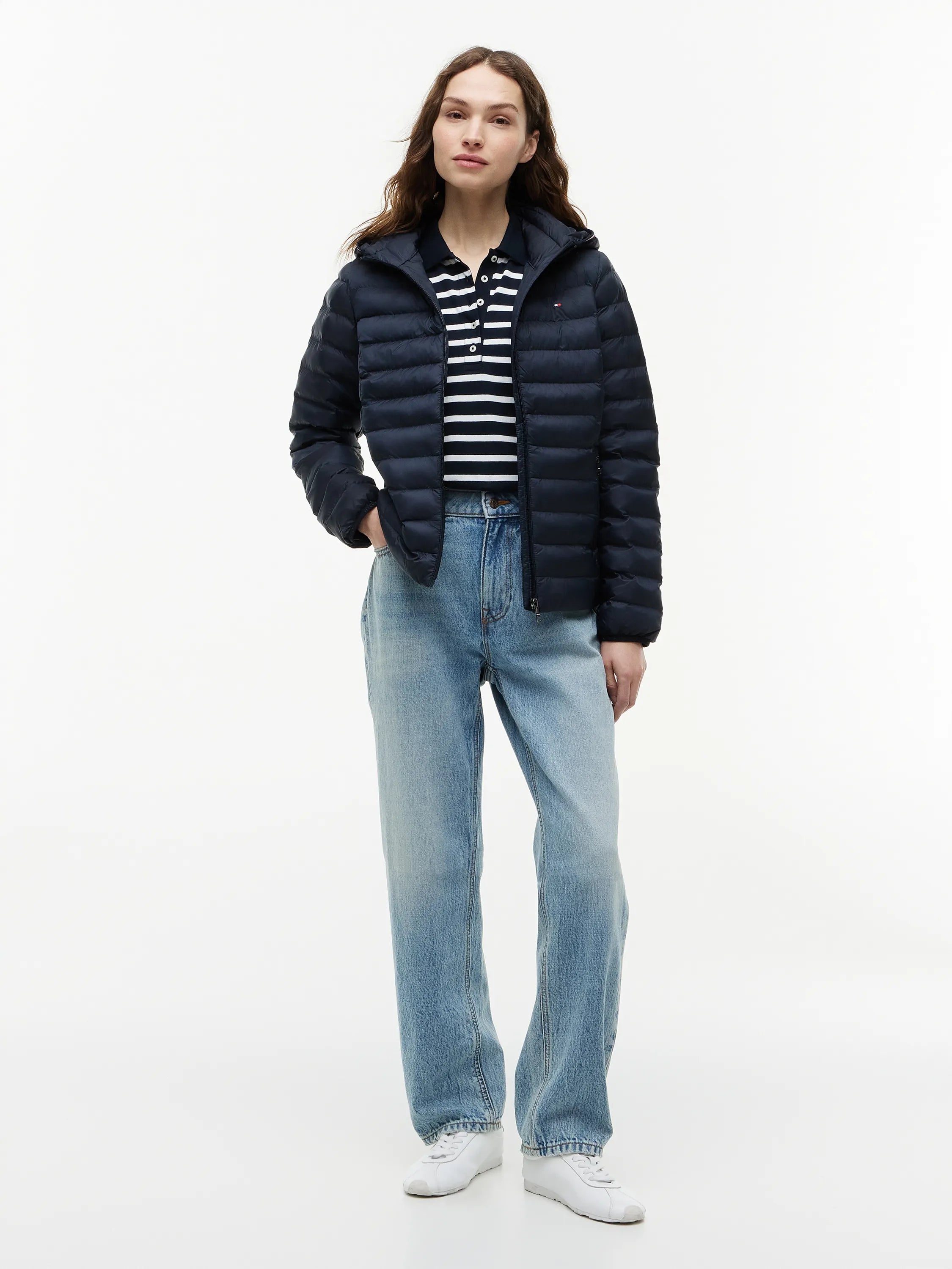 Steppjacke mit Kapuze