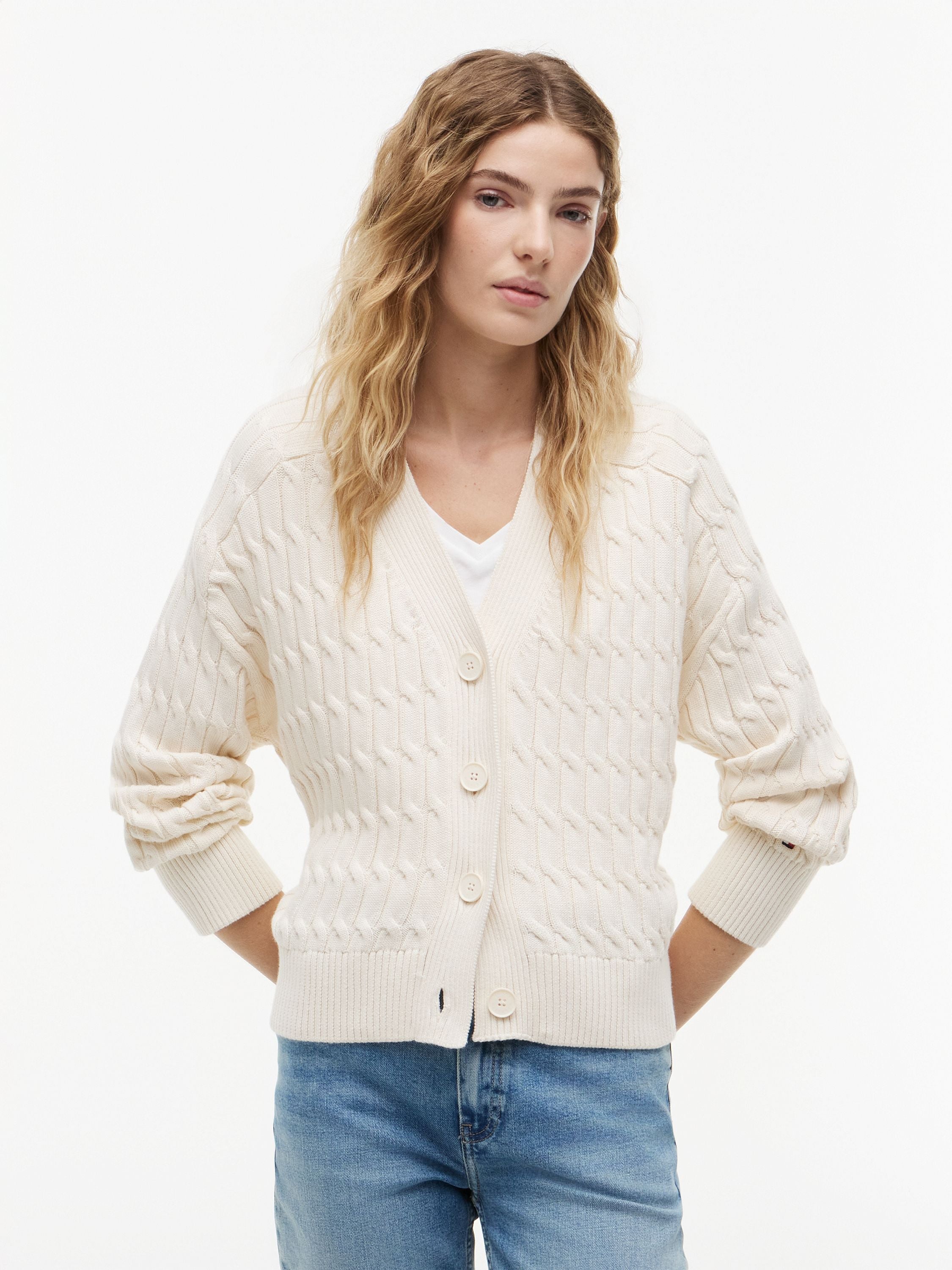 Strickjacke aus Baumwolle