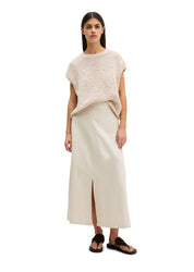 Leinenrock Maxi