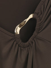 T-Shirt mit Kragen-Detail