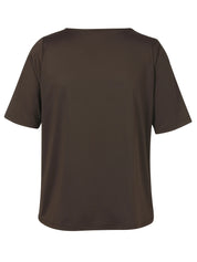 T-Shirt mit Kragen-Detail