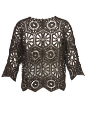 Ajour-Jacke aus Baumwolle