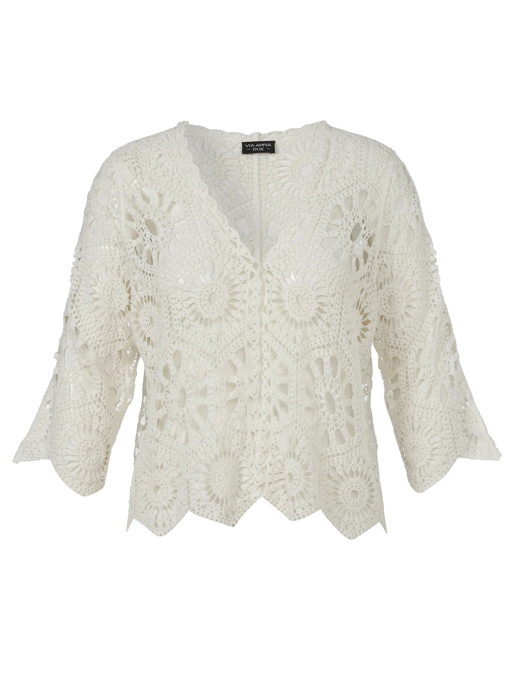 Ajour-Jacke aus Baumwolle