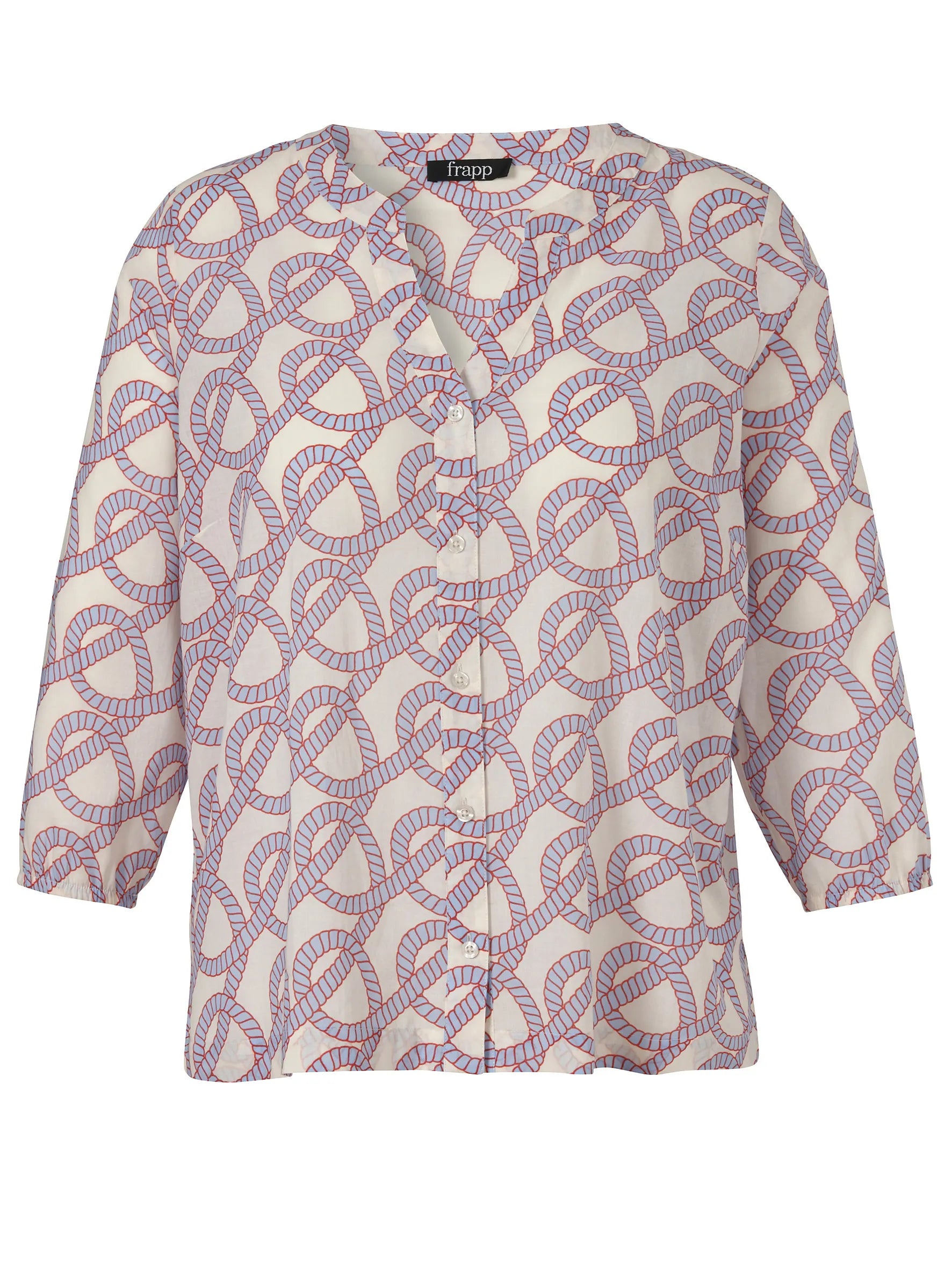 Bluse gemustert aus Baumwolle