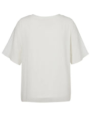 T-Shirt-Bluse mit Mesh-Layer
