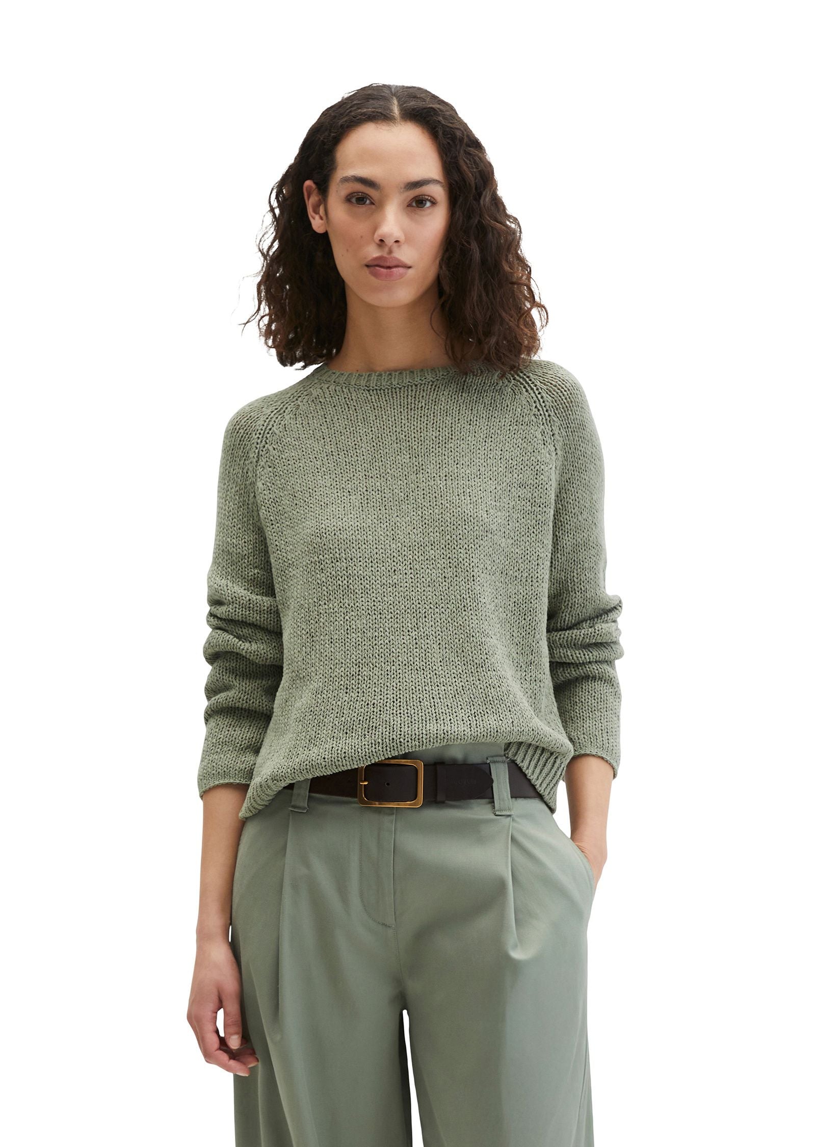 Strickpullover Loose Fit aus Baumwollmix
