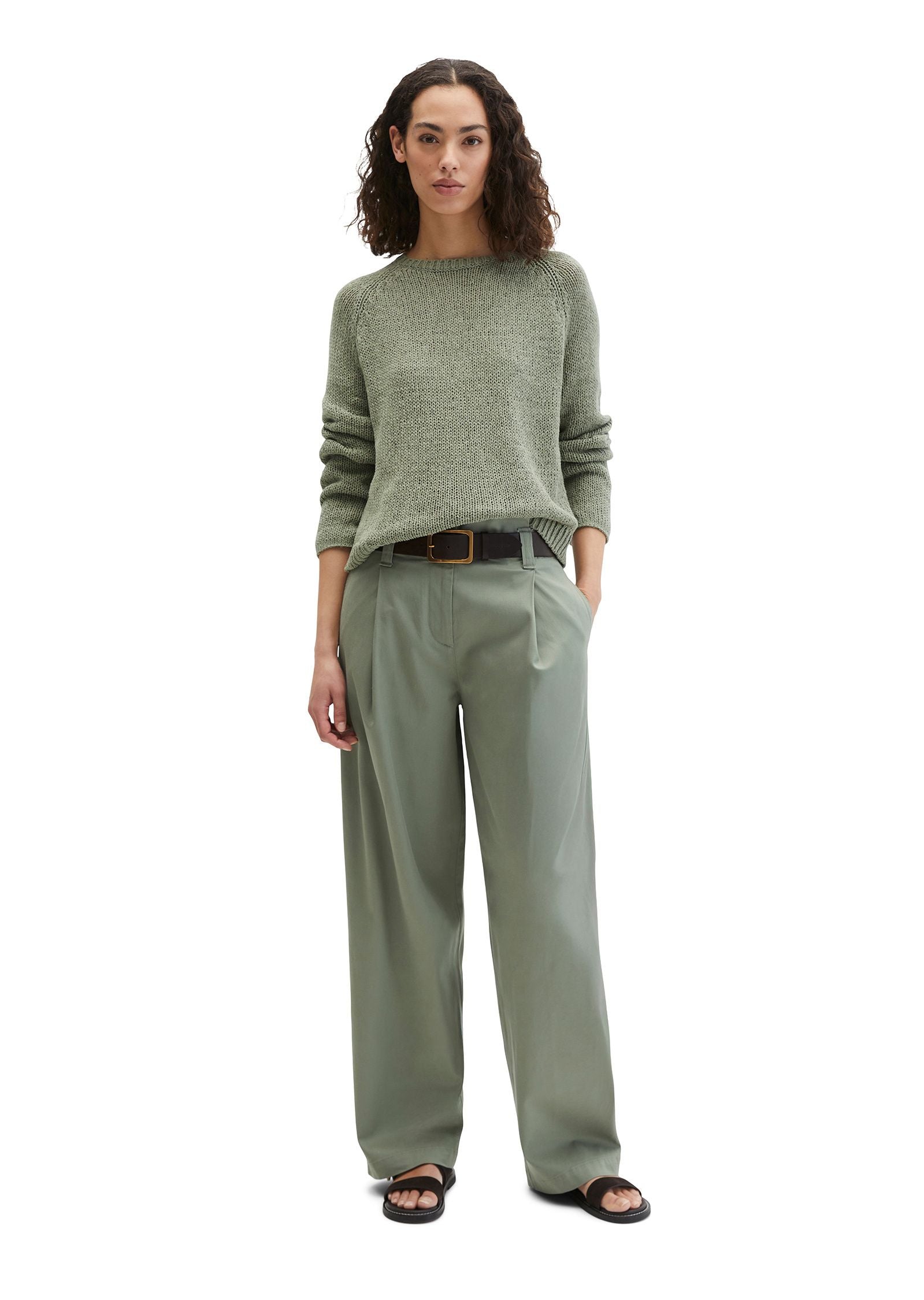Strickpullover Loose Fit aus Baumwollmix
