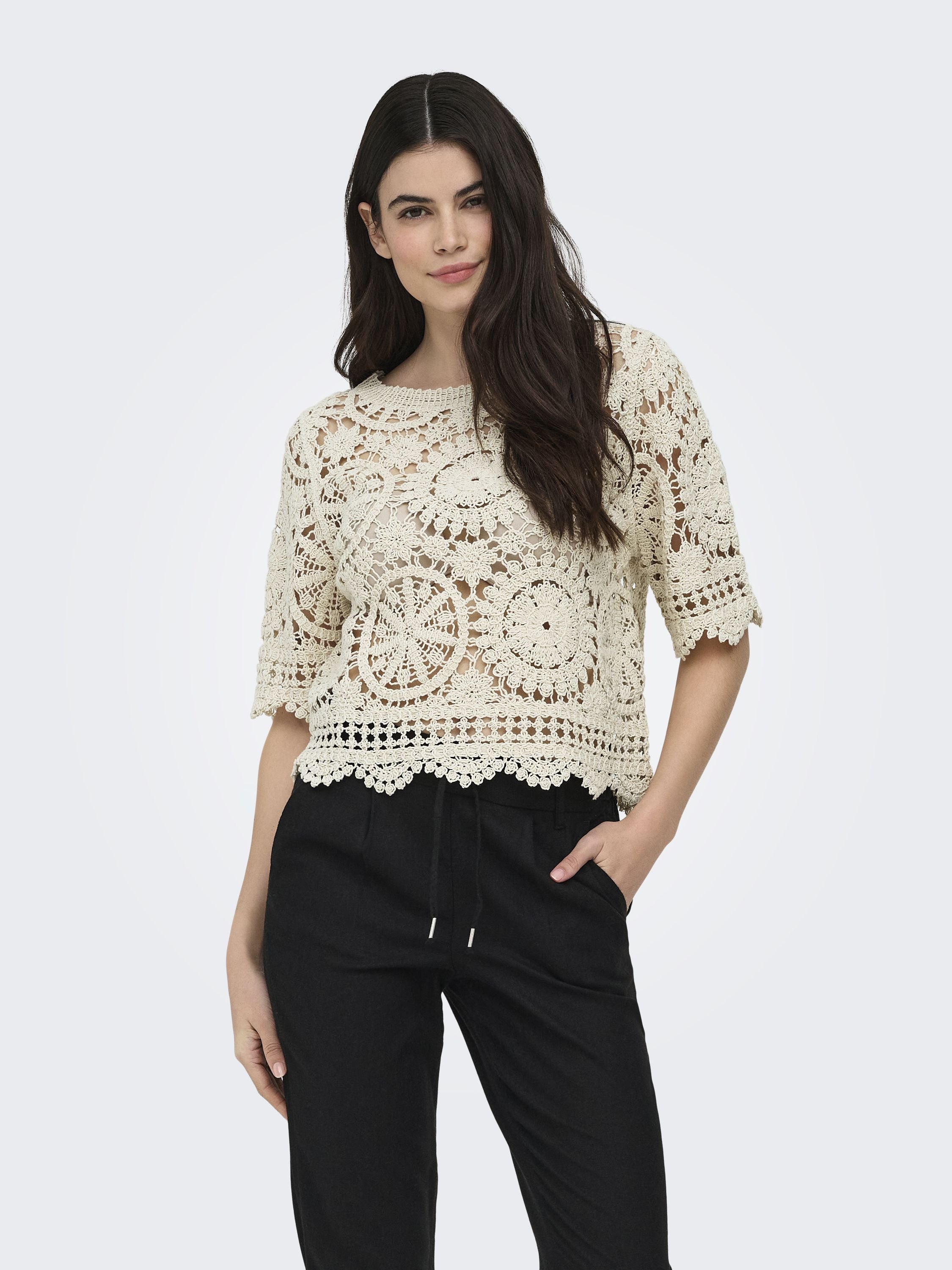 T-Shirt ONLWATERLY aus Baumwolle