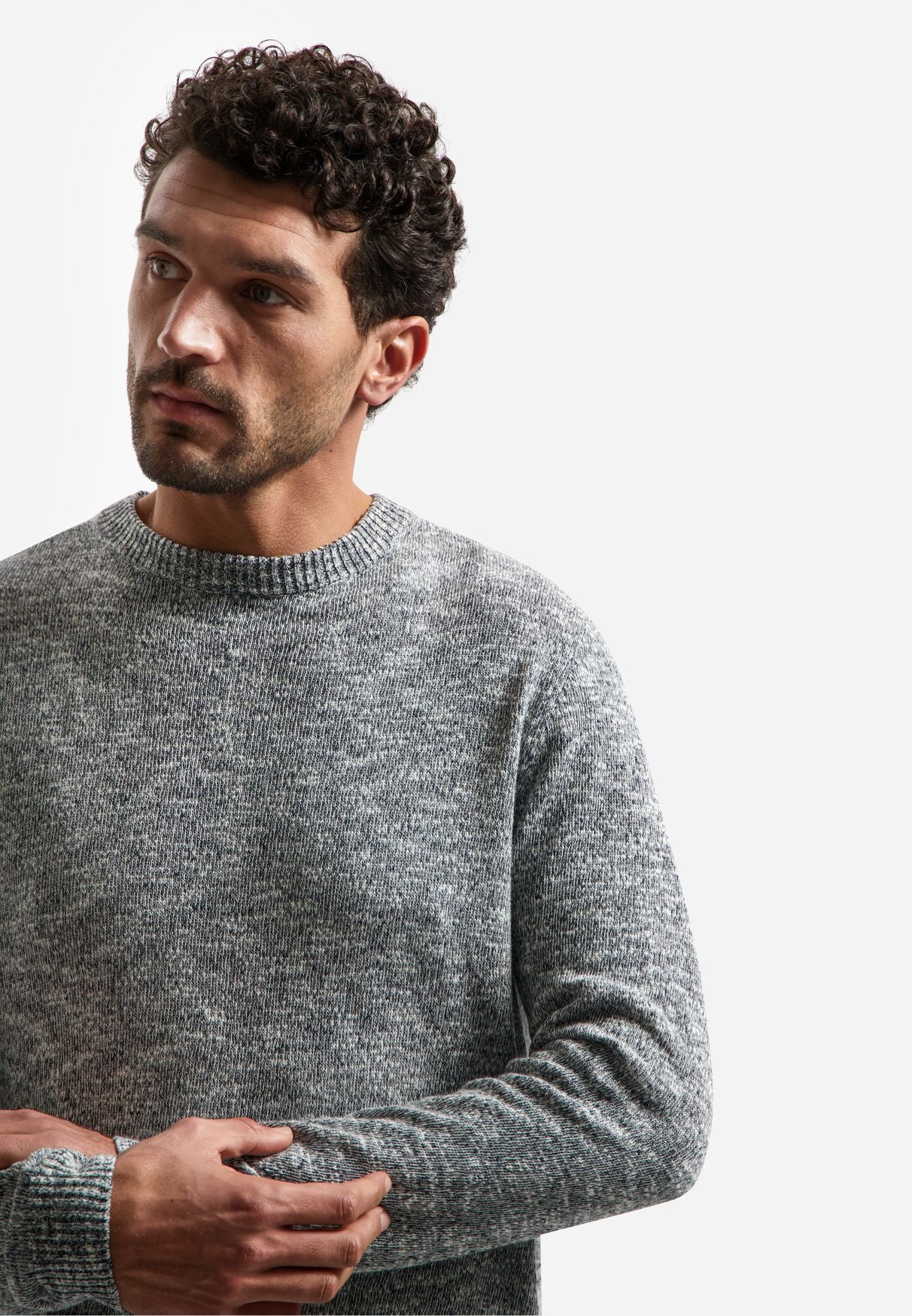 Strickpullover aus Baumwollmix