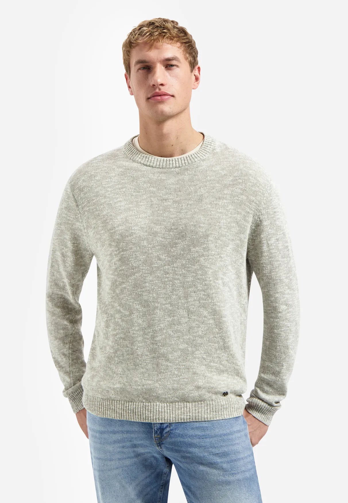Strickpullover aus Baumwollmix
