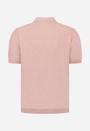 Strick-Poloshirt aus Baumwolle