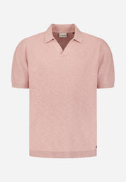 Strick-Poloshirt aus Baumwolle