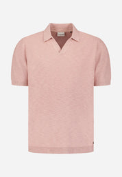 Strick-Poloshirt aus Baumwolle