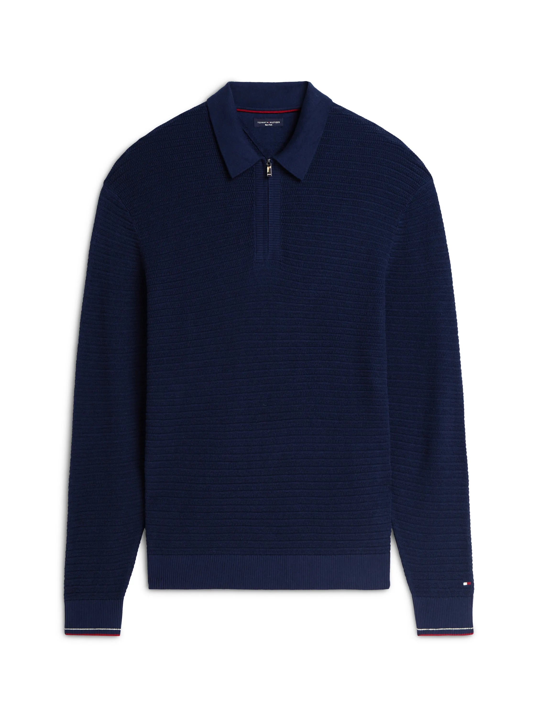 Strickpoloshirt aus Baumwollmix