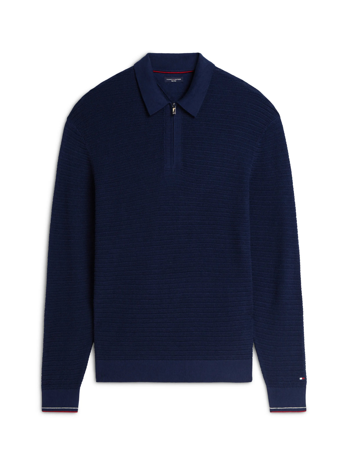Strickpoloshirt aus Baumwollmix