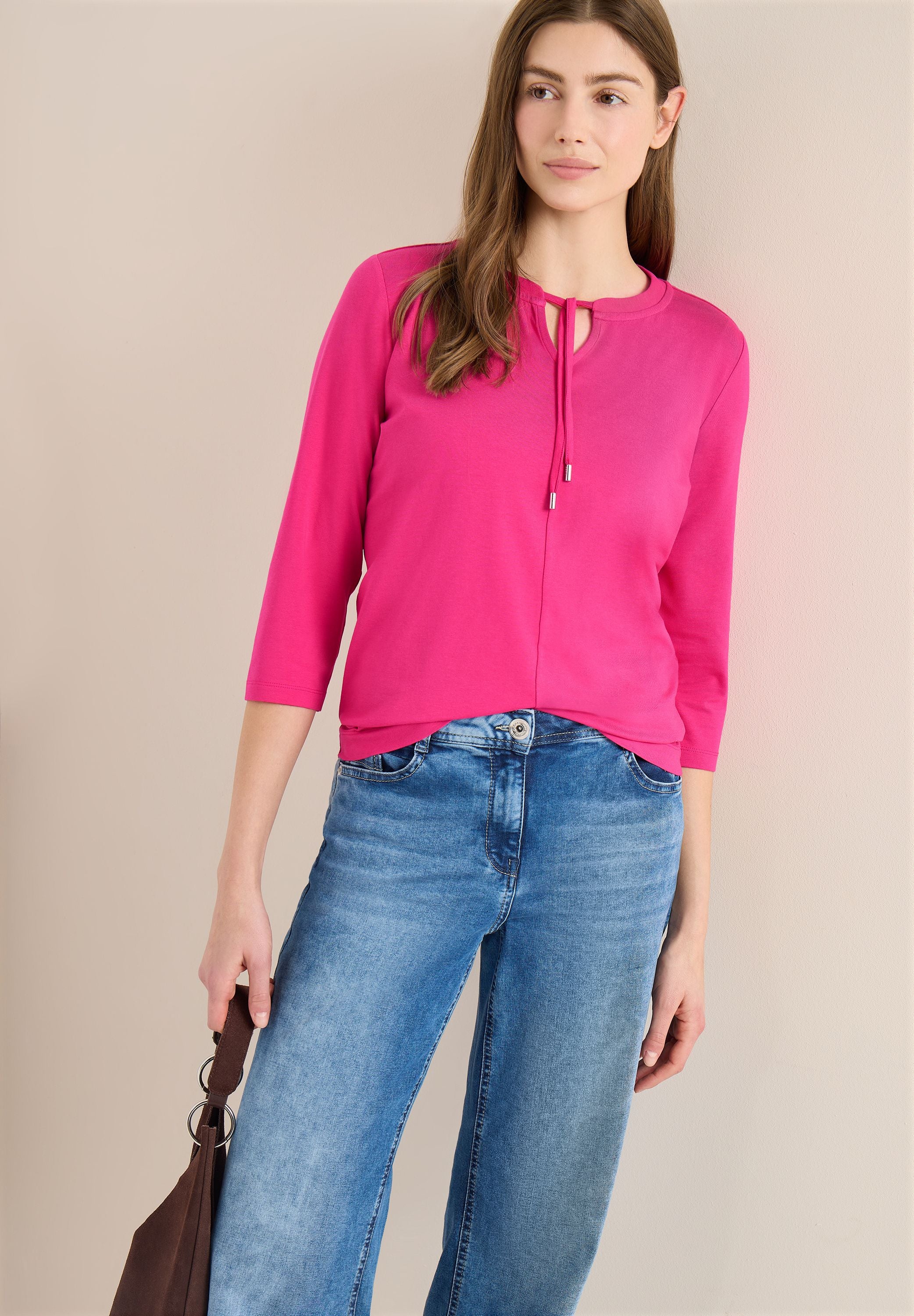 Langarmshirt Regular Fit aus Baumwollmix