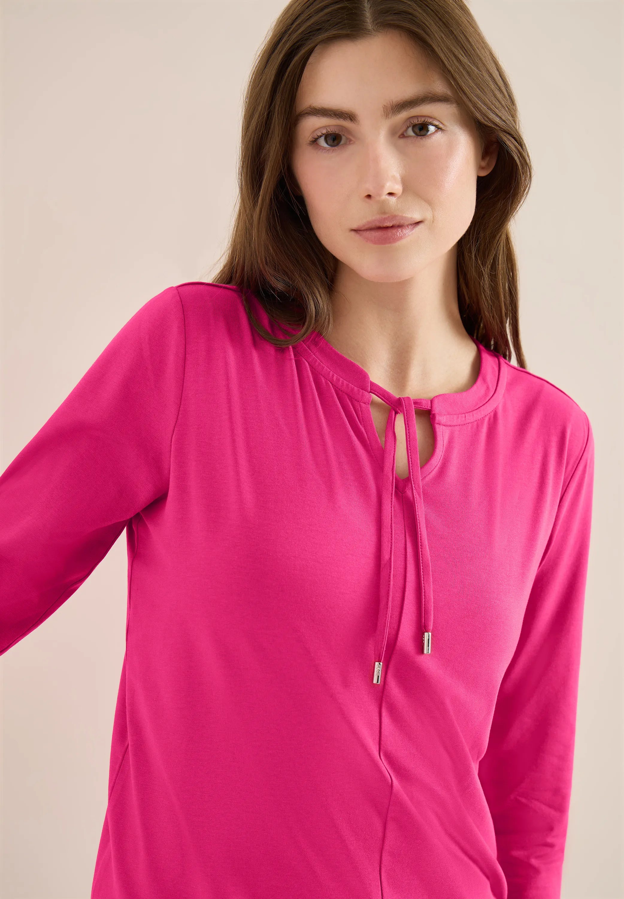 Langarmshirt Regular Fit aus Baumwollmix
