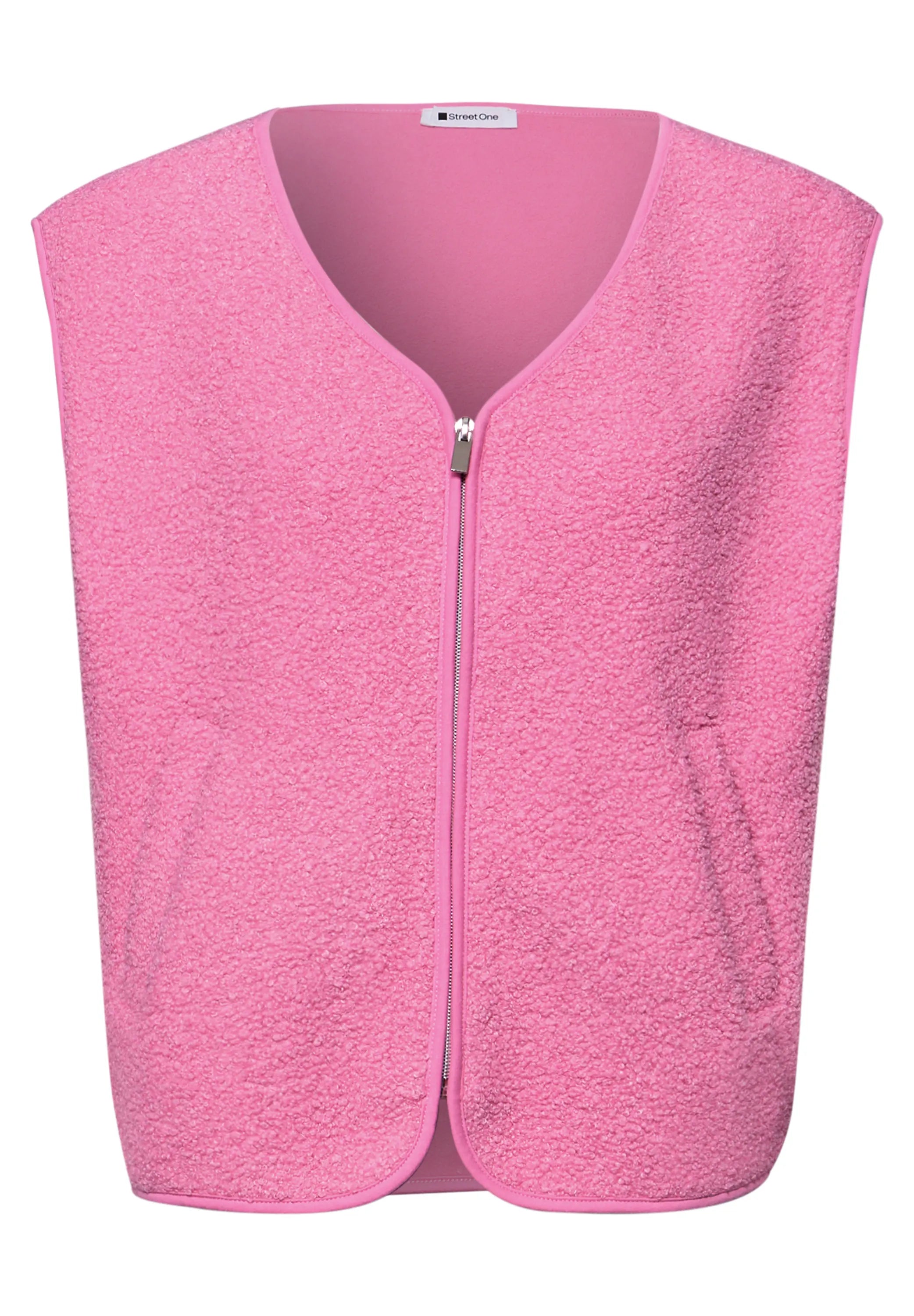 Teddy-Weste mit V-Neck