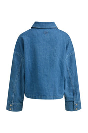 Jeansovershirt aus Baumwollmix