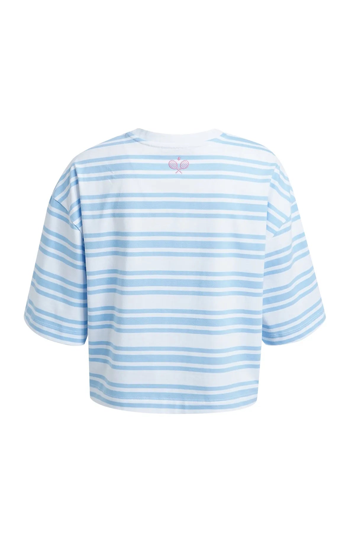 Boxy cropped T-shirt Striped