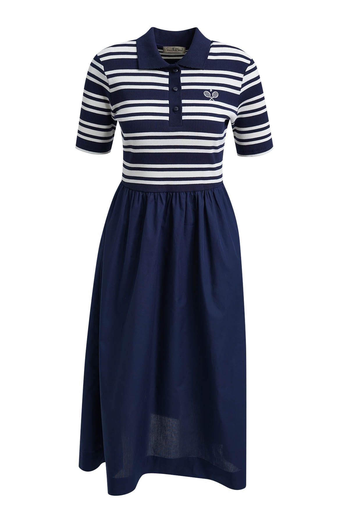 Polo-Kleid Midi