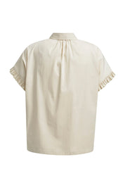 Kurzarmbluse aus Baumwollmix