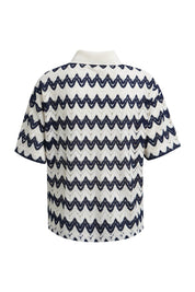 Strick-Poloshirt