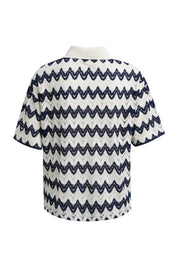 Strick-Poloshirt