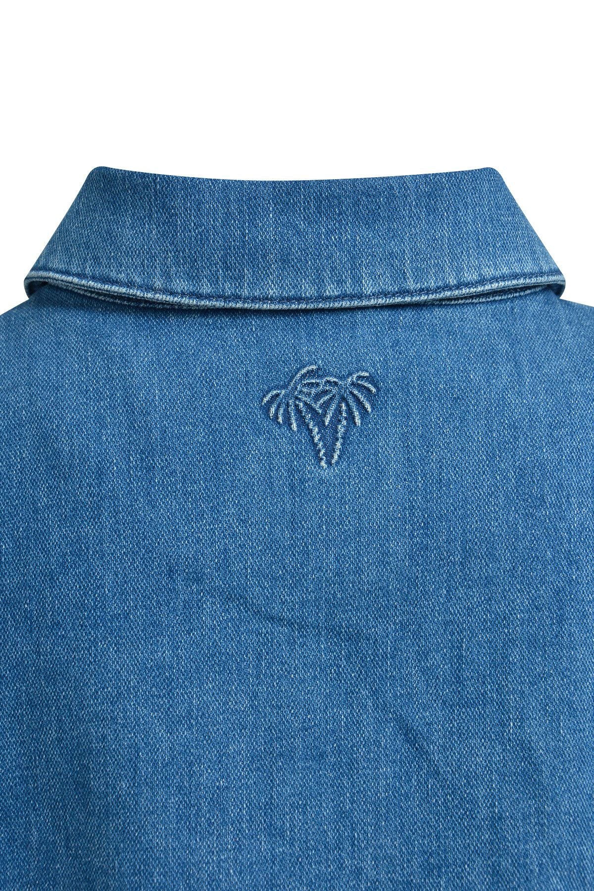 Jeansovershirt aus Baumwollmix