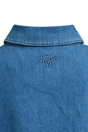 Jeansovershirt aus Baumwollmix