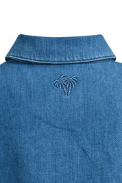 Jeansovershirt aus Baumwollmix