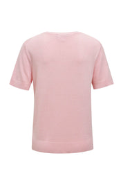 Strick-T-Shirt aus Viskosemix