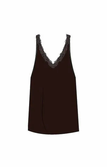 Top mit Spitze