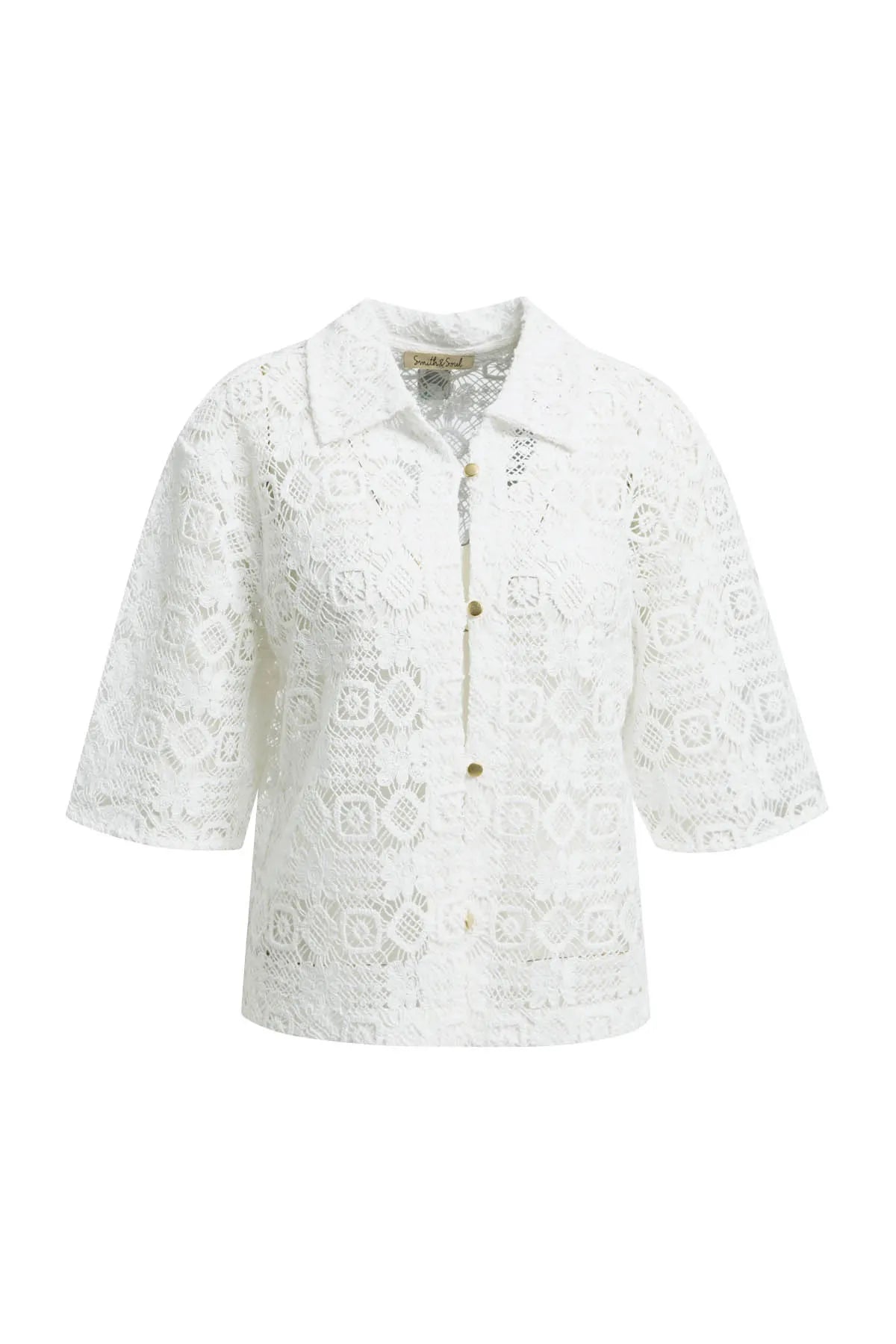 Strick-Bluse aus Baumwolle
